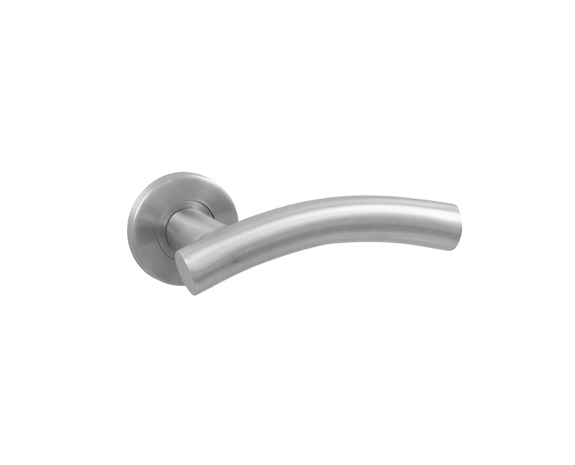 Deurklink Ortelli op rozet RVS geborsteld 2 128 03 e1619959950472