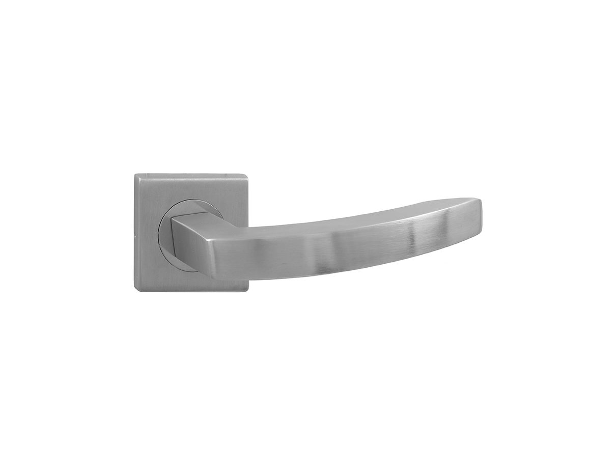 Deurklink Cati op rozet RVS geborsteld 2 315 03 e1619960725165