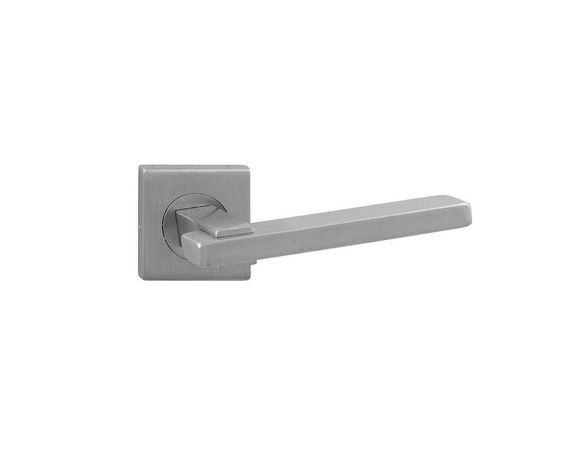 Deurklink Fabro op rozet RVS geborsteld 2 316 03 e1619964655882