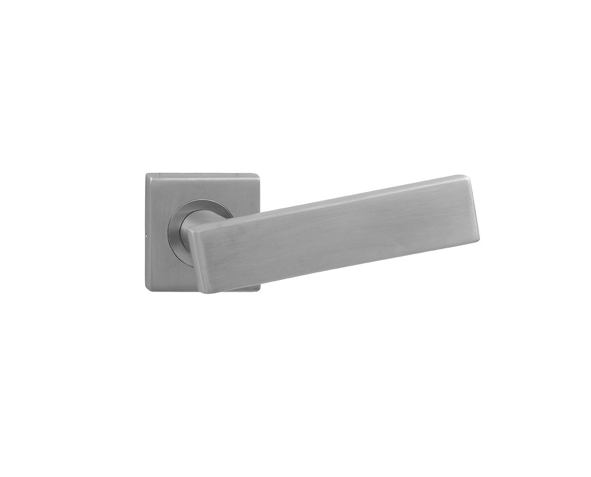Deurklink Vera op rozet RVS geborsteld 2 325 03 e1619964878775