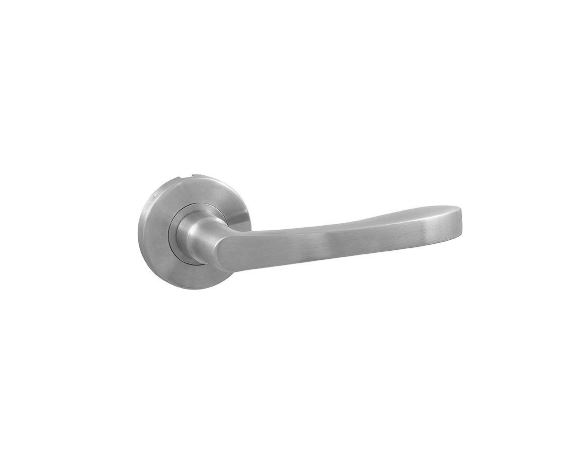 Deurklink Olius op rozet RVS geborsteld 2 40 03 e1619965688174