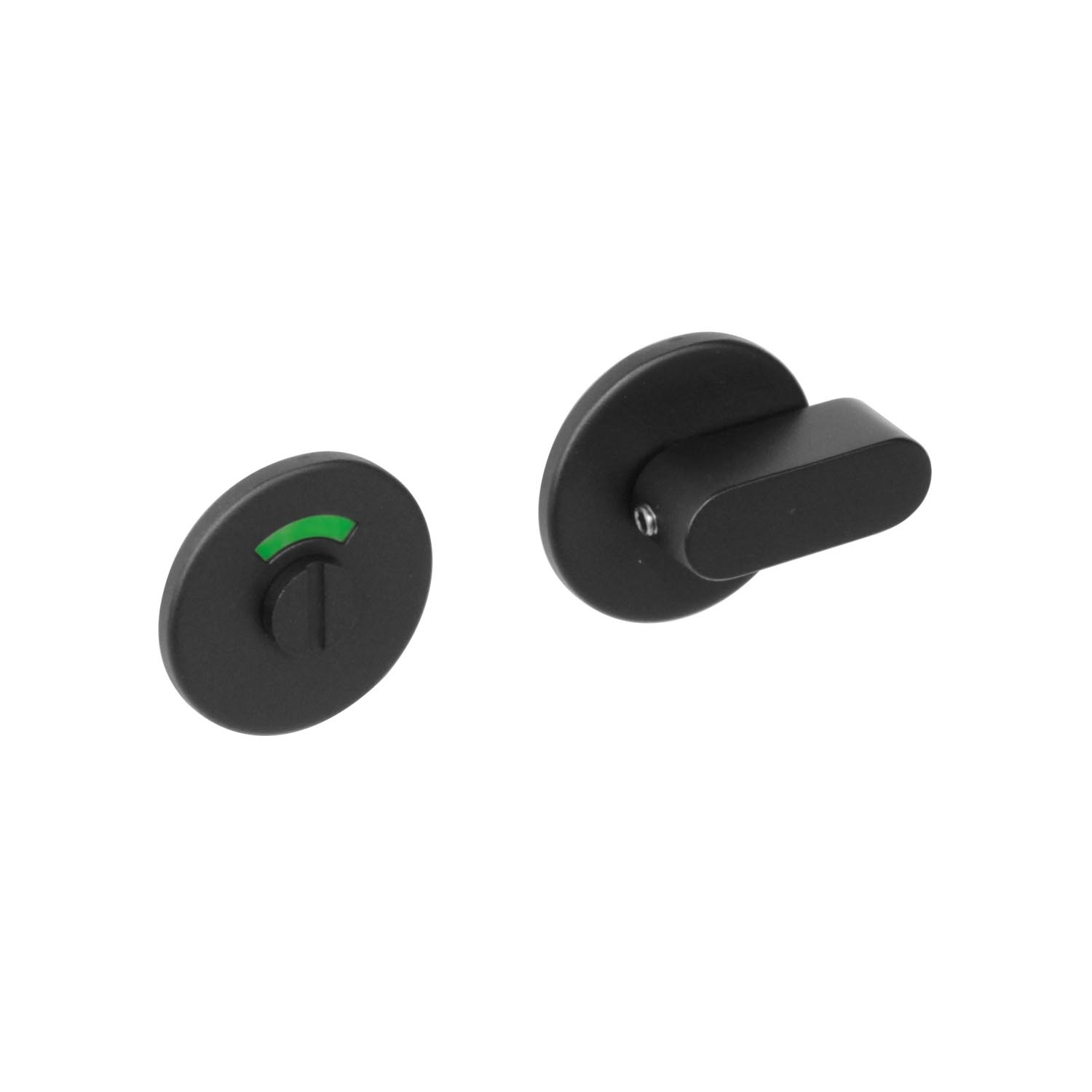Intersteel Rozet Toilet-/Badkamersluiting rond RVS geborsteld mat zwart