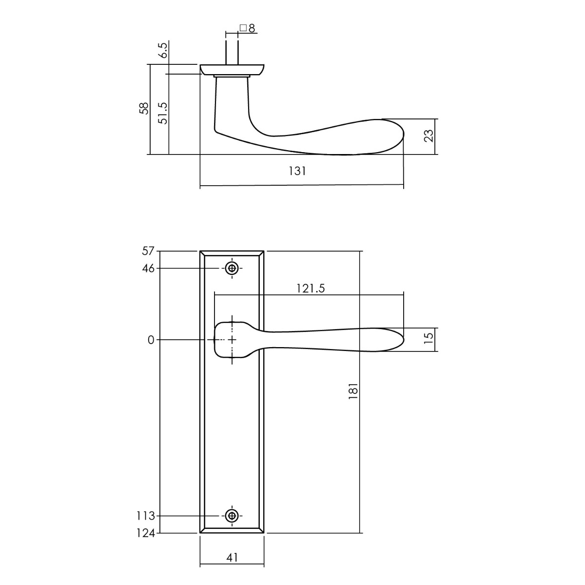 Intersteel Deurkruk Banaan met schild 181x41x7mm blind messing getrommeld 2 0011.020111 2