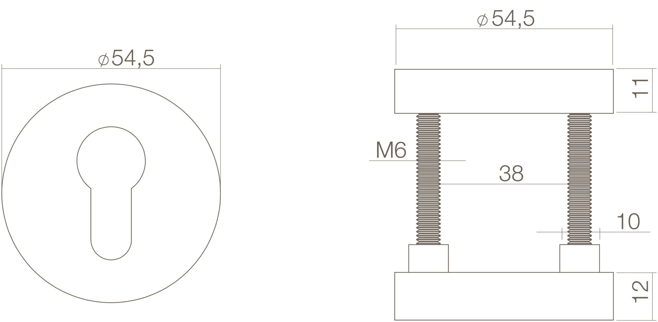 Intersteel Veiligheidsrozet rond SKG*** messing getrommeld 2 0011.375060 2 scaled