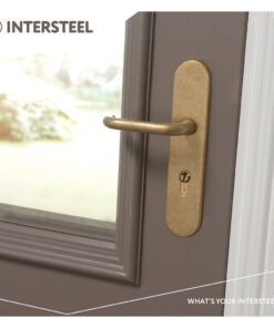 Intersteel Veiligheidsbeslag SKG*** profielcilindergat 72 mm ovaal messing getrommeld 5 0011.384636 9