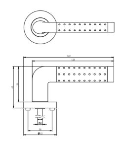 Intersteel Deurkruk Marion op rozet chroom 5 0016.168402 2