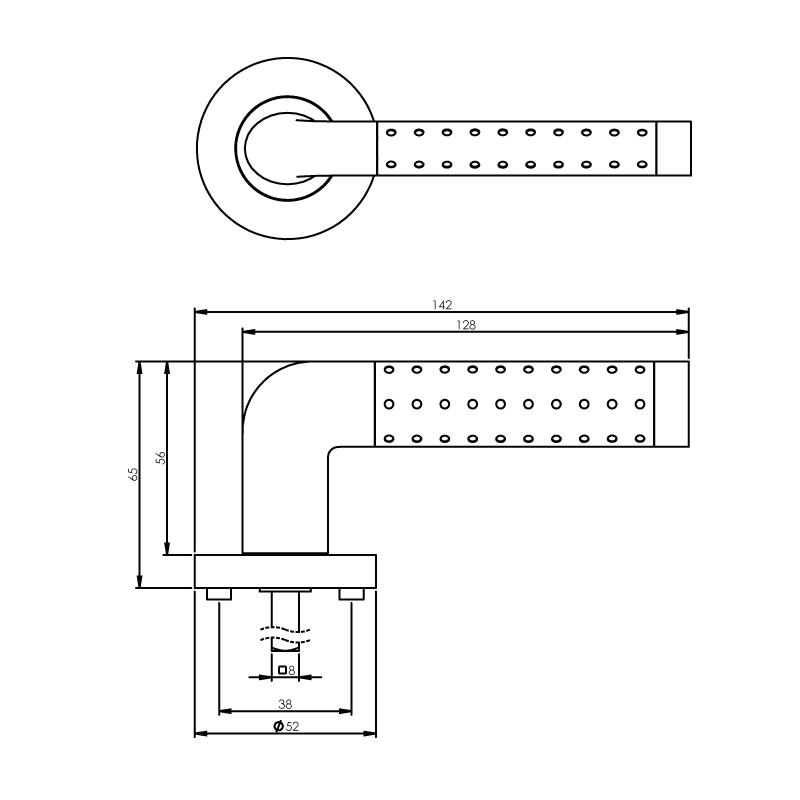 Intersteel Deurkruk Marion op rozet chroom 3 0016.168402 2