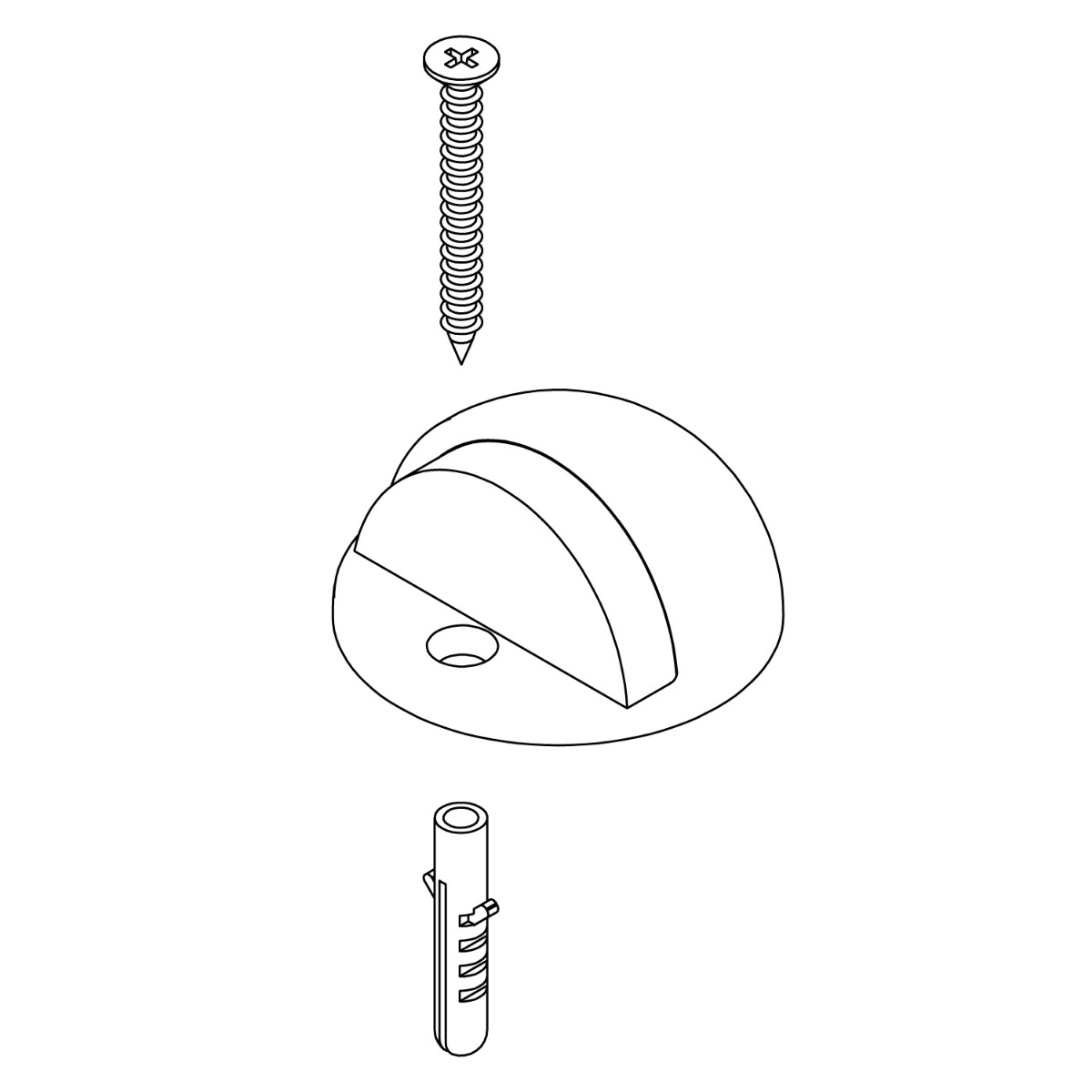 Intersteel Deurstop bolrond chroom 4 0016.442020 3
