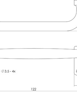 Intersteel Meubelgreep 122 mm chroom 3 0016.561601 2