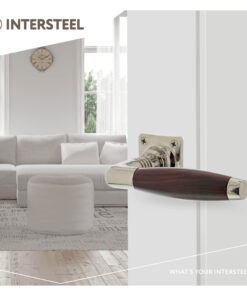 Intersteel Deurkruk Ton Palissander met vierkant rozet nikkel 6 0018.037602 9