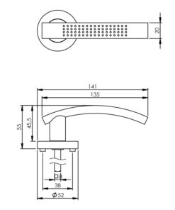 Intersteel Deurkruk William op rozet nikkel mat 5 0019.169602 2