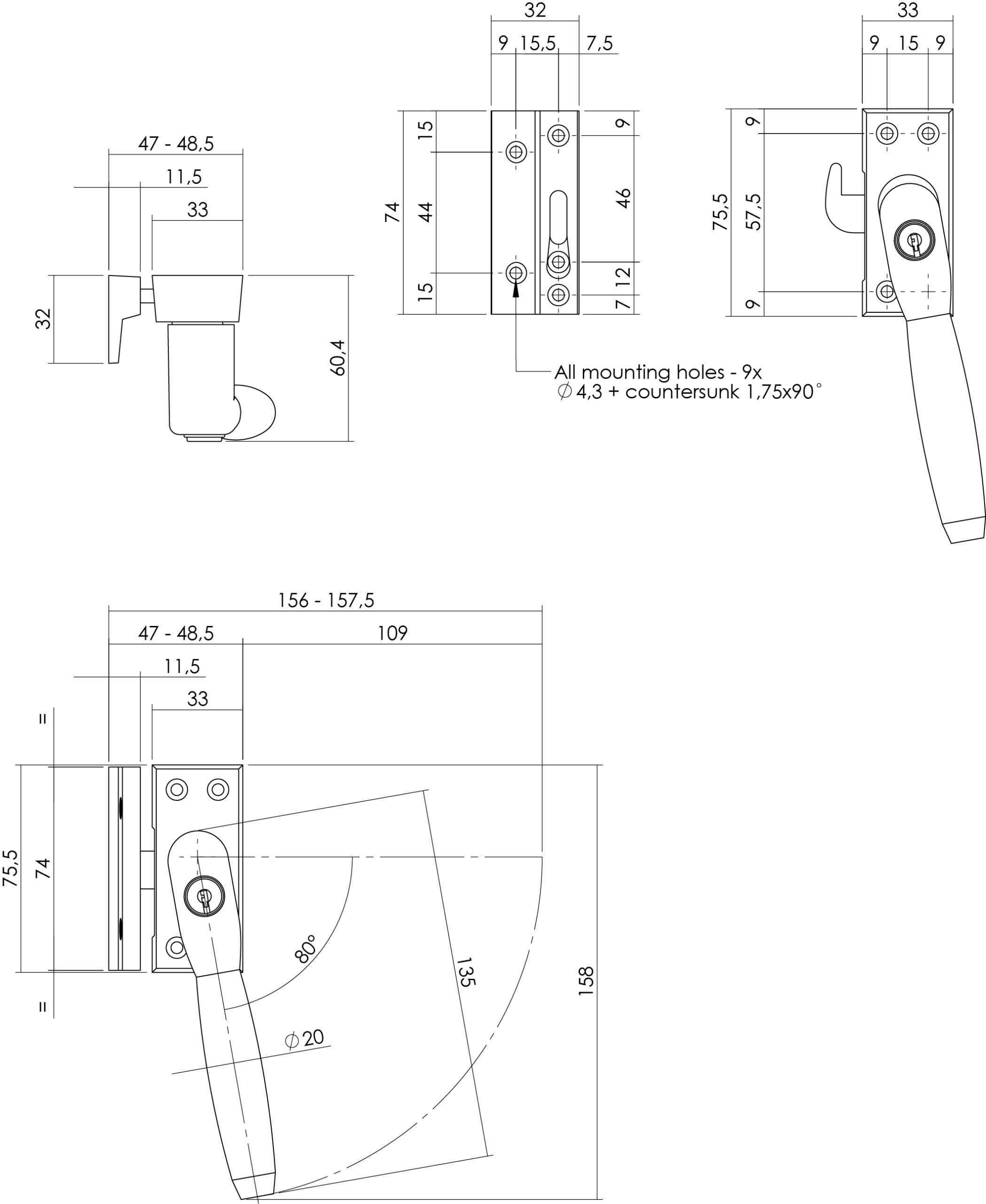 Intersteel Raamsluiting Ton 400 afsluitbaar rechts nikkel mat/ebbenhout 2 0019.661652a 2 scaled