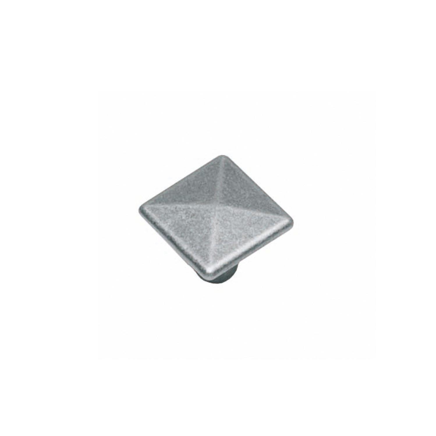 Intersteel Meubelknop vierkant 26 mm oud grijs