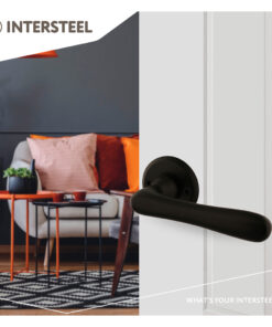 Intersteel Deurkruk Trento met ronde rozet ø50x5 mm mat zwart 6 0023.044502 9