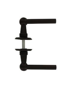 Intersteel Deurkruk L/L Bol met ronde rozet ø50x5 mm mat zwart 7 0023.044602 5