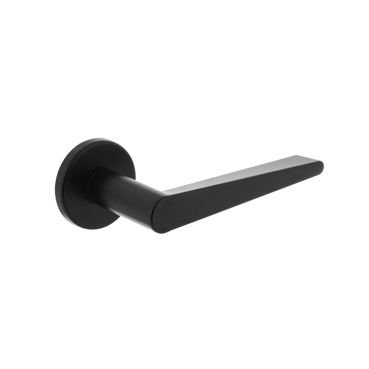 Intersteel Deurkruk Tiga met rozet ø49x7 mm mat zwart