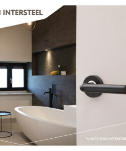 Intersteel Deurkruk Luzern op rozet mat zwart 10 0023.057002 11