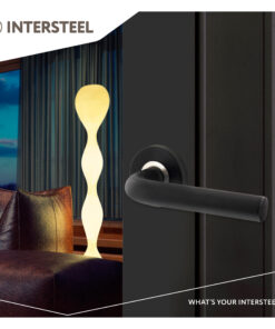 Intersteel Deurkruk Luzern op rozet mat zwart 9 0023.057002 9