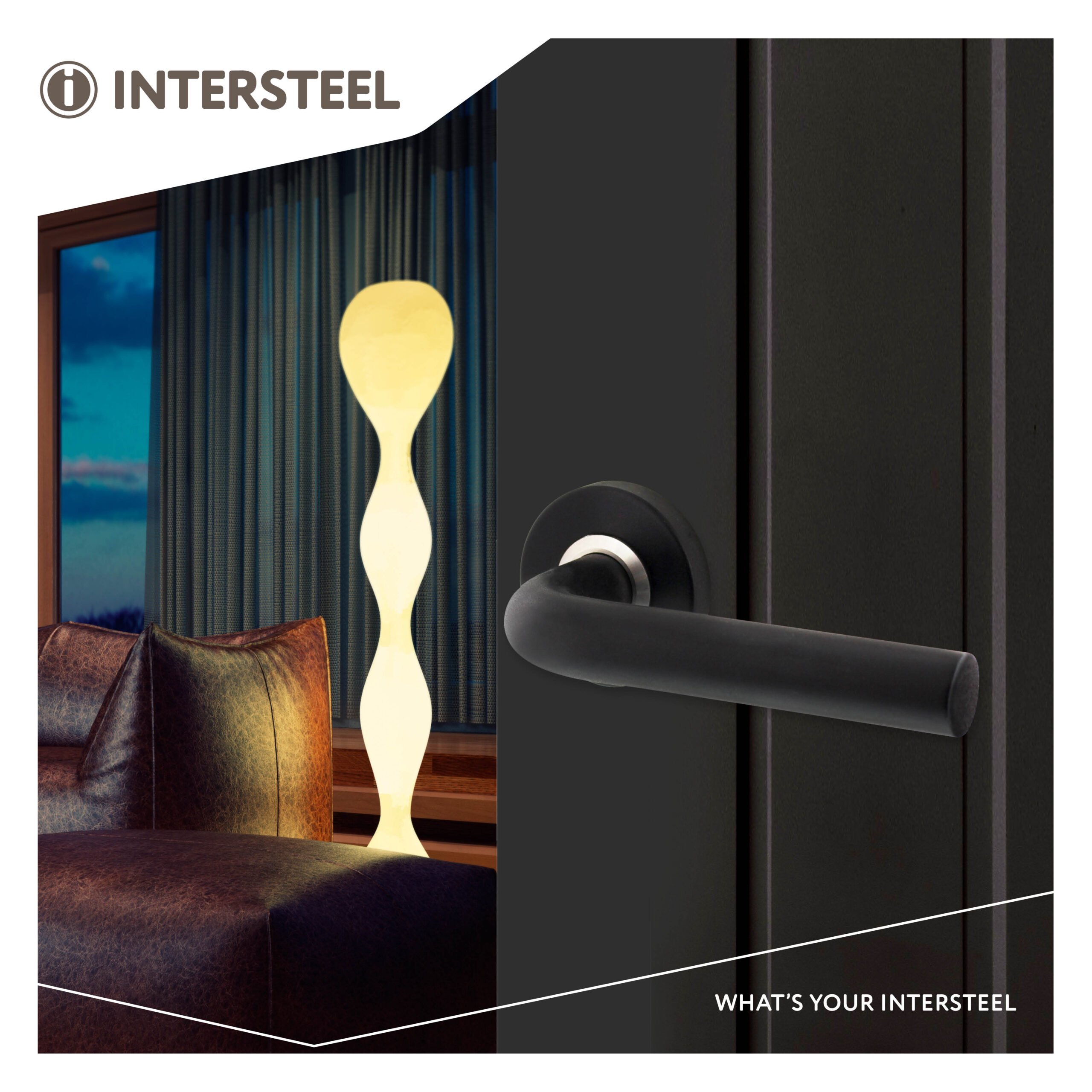 Intersteel Deurkruk Luzern op rozet mat zwart 4 0023.057002 9 scaled