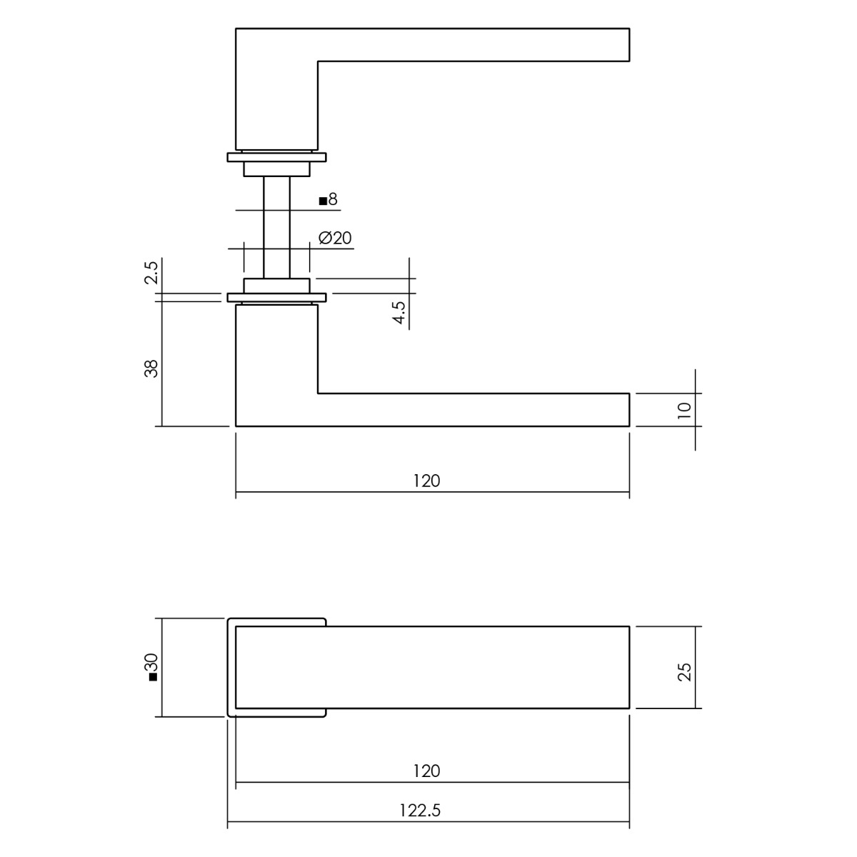 Intersteel Deurkruk Amsterdam met minimalistische rozet antracietgrijs 5 0023.092202 2 1