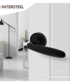 Intersteel Deurkruk Bjorn op rozet ø52x10 mm mat zwart 7 0023.169202 9