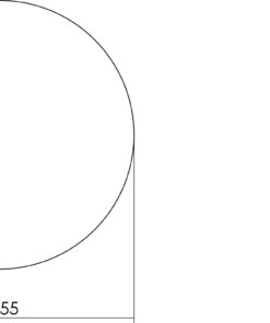 Intersteel Rozet blind rond zelfklevend mat zwart 3 0023.340319 2