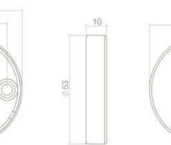 Intersteel Rozet blind mat zwart 3 0023.341019 2