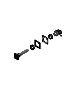 Intersteel Rozet met toilet-/badkamersluiting zelfklevend rvs/zwart 5 0023.343960 3