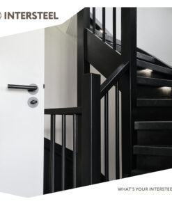 Intersteel Rozet met toilet-/badkamersluiting 52x10mm mat zwart 4 0023.347660 9