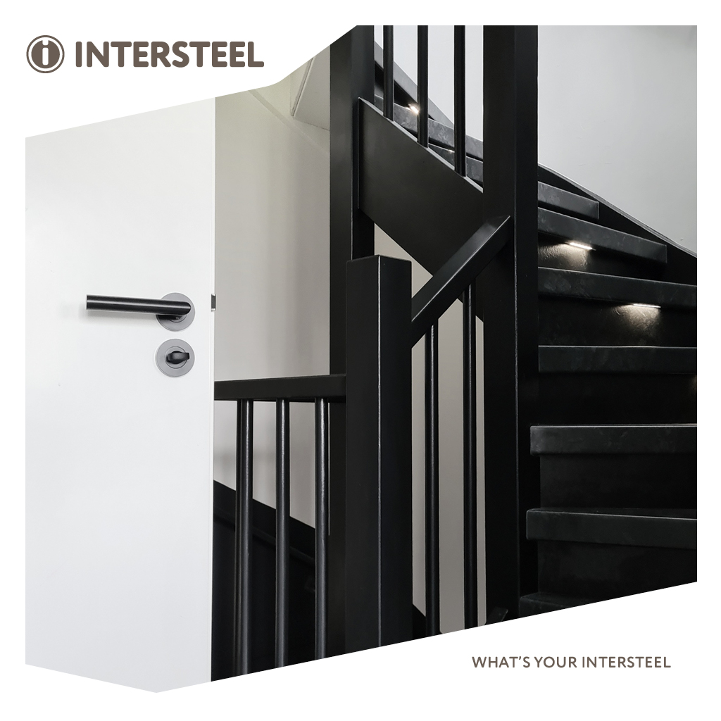 Intersteel Rozet met toilet-/badkamersluiting 52x10mm mat zwart 2 0023.347660 9