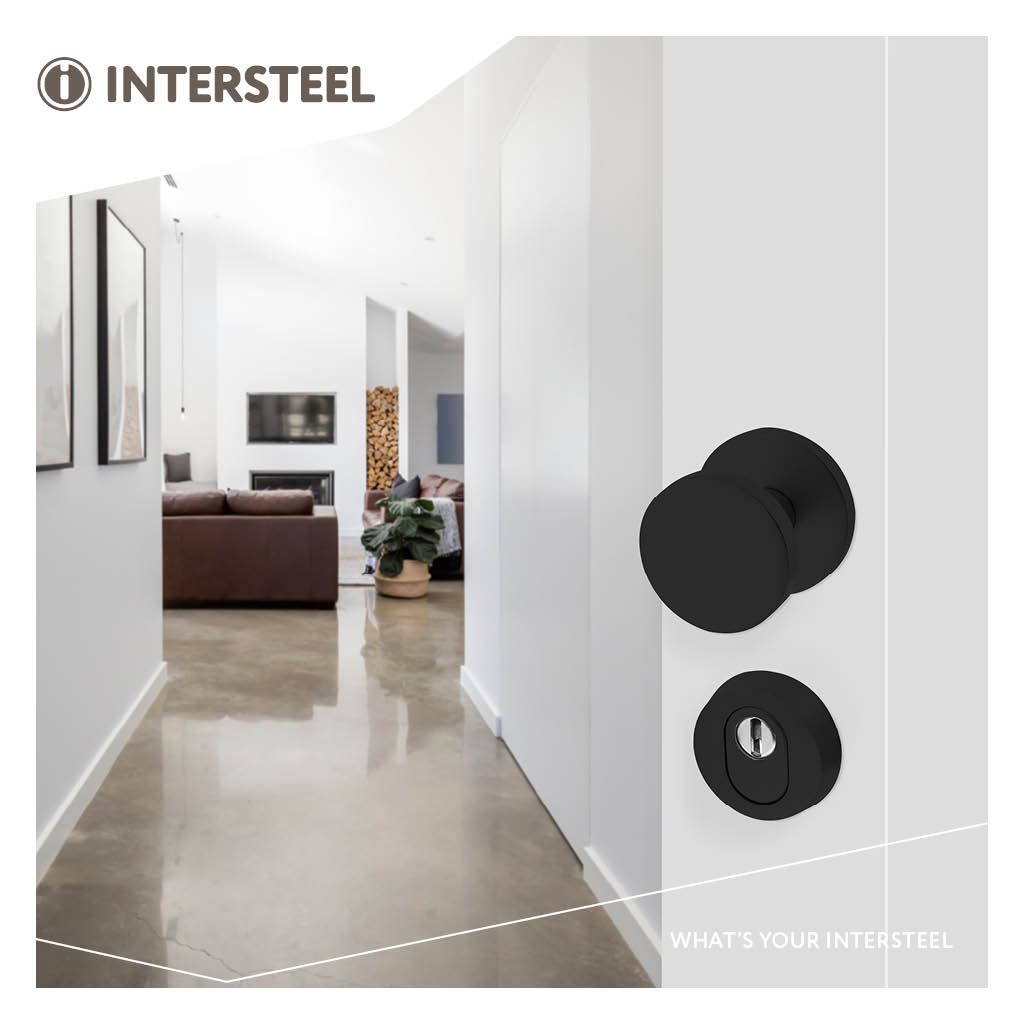 Intersteel Veiligheidsrozet SKG*** rond met kerntrekbeveiliging aluminium zwart 3 0023.375002 0023.392911 1