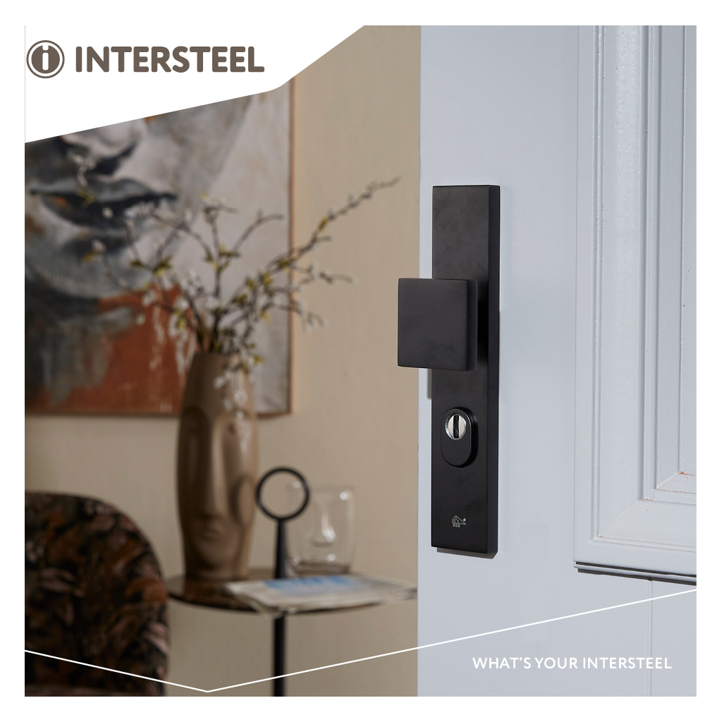 Intersteel Veiligheidsbeslag met kerntrekbeveiliging SKG*** profielcilinder 55 mm rechthoekig voordeurbeslag zwart 3 0023.379429 10
