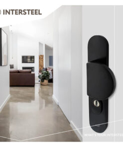 Intersteel Veiligheidsbeslag SKG*** greep/kruk profielcilinder 55 mm met kerntrekbeveiliging aluminium zwart 4 0023.379629 1