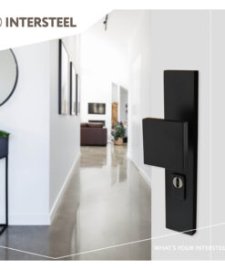 Intersteel Veiligheidsbeslag kerntrekbeveiliging profielcilindergat rechthoekig mat zwart 72 mm voordeurbeslag 5 0023.396236 9