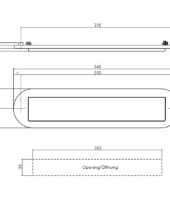 Intersteel Brievenbus ovaal met klep/regenrand zwart 3 0023.400011 2