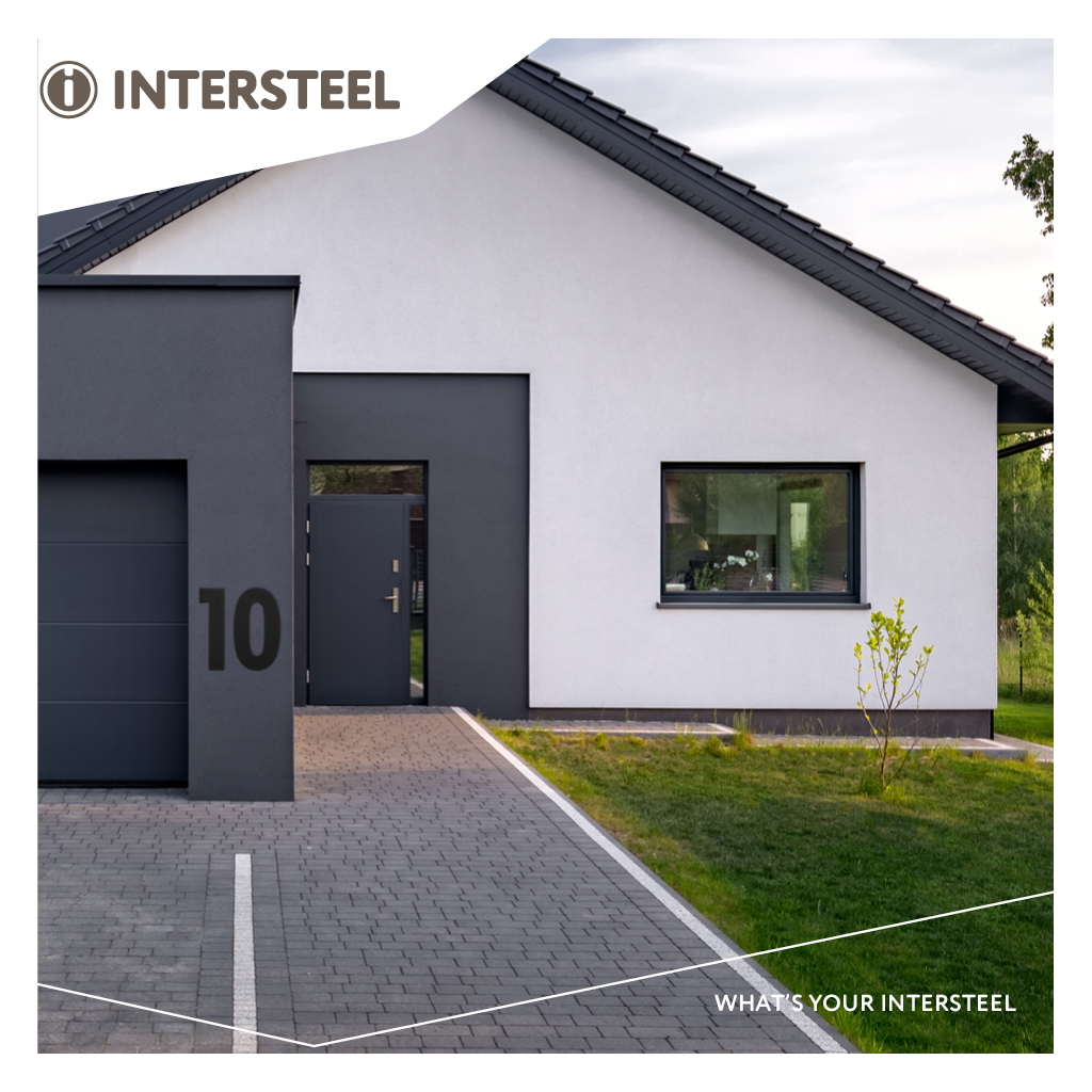 Intersteel Huisnummer 0 XXL hoogte 50 cm rvs/mat zwart 3 0023.402120 9 10