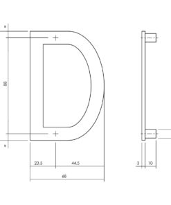 Intersteel Huisletter D 100 mm zwart 3 0023.402604 2 1