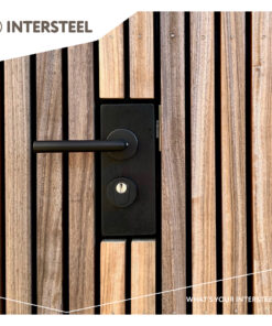 Intersteel Set achterdeurbeslag rond SKG*** met kerntrekbeveiliging rvs zwart 8 0023.405715 9