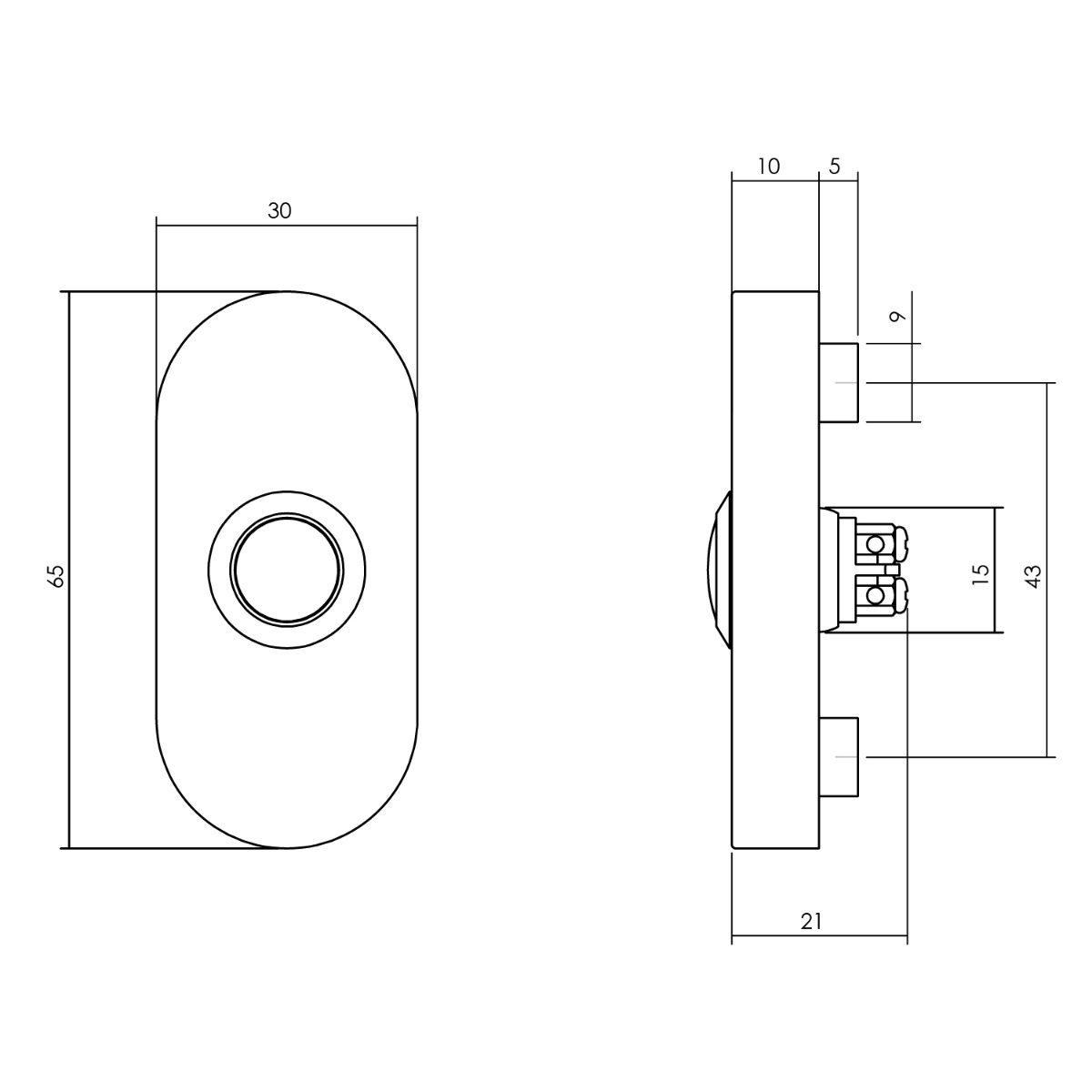 Intersteel Voordeurset veiligheidsbeslag SKG*** rond rozet rvs zwart met kerntrekbeveiliging 6 0023.405735 5 1