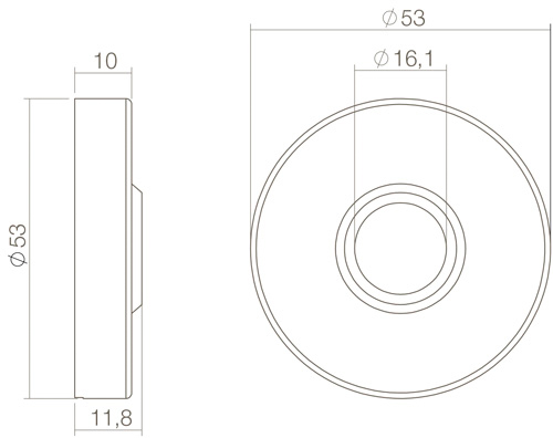 Intersteel Voordeurset veiligheidsbeslag SKG*** rond rozet rvs zwart met kerntrekbeveiliging 4 0023.405735 8 1