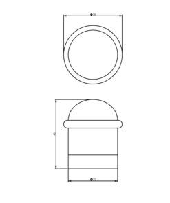 Intersteel Deurstop met ring mat zwart 6 0023.442000 2