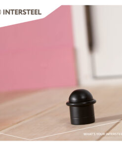 Intersteel Deurstop met ring mat zwart 5 0023.442000 9