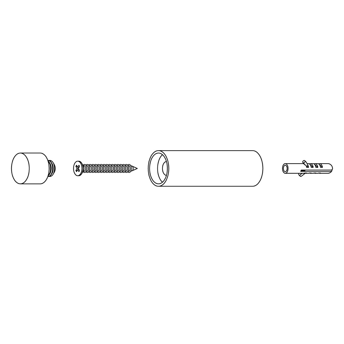 Intersteel Deurstop wandmontage 22 x 80 mm zwart 3 0023.442140 3 1