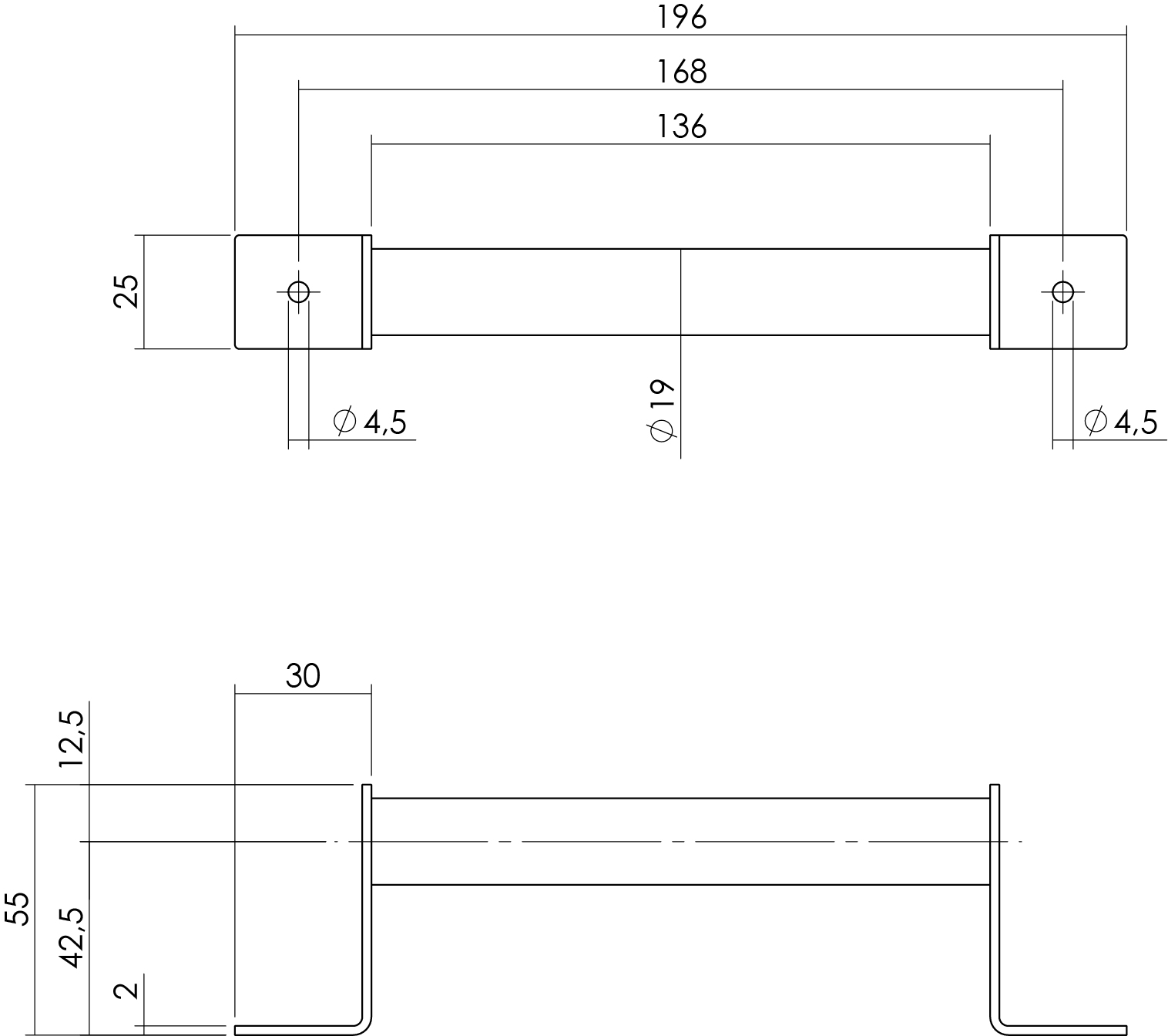 Intersteel Handgreep 196 x 25 mm mat zwart 2 0023.450108 2