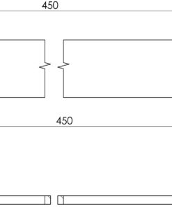 Intersteel Schuifdeursysteem – tussenrail 45 cm mat zwart 3 0023.450113 2