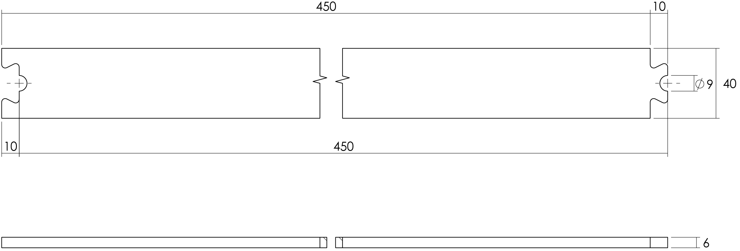 Intersteel Schuifdeursysteem – tussenrail 45 cm mat zwart 2 0023.450113 2