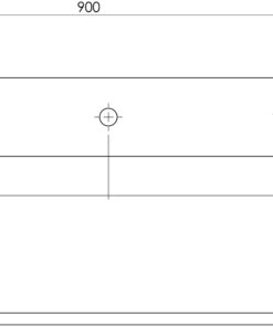 Intersteel Schuifdeursysteem – tussenrail 90 cm mat zwart 3 0023.450114 2