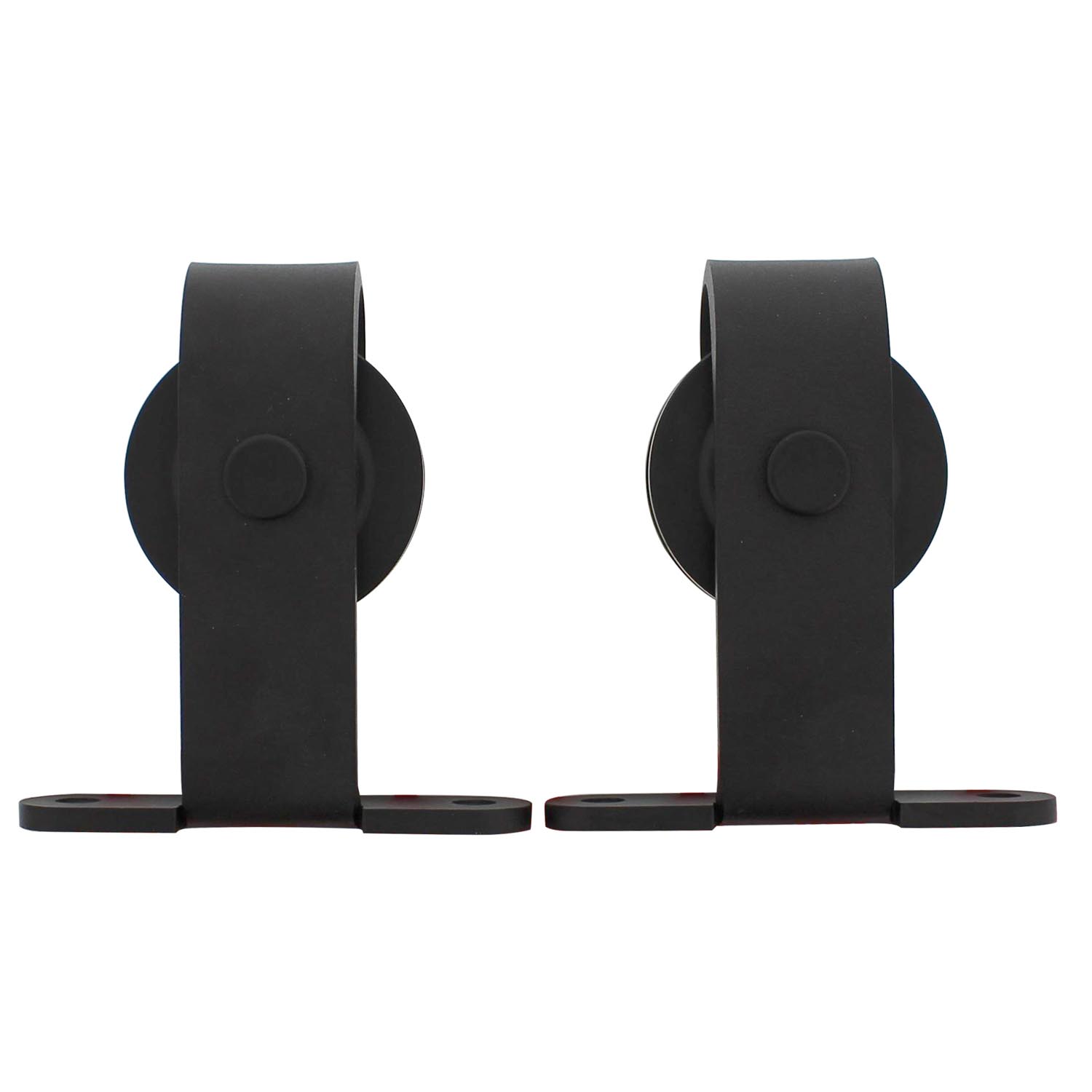 Intersteel Set van 2 hangrollen Basic Top 130 mm mat zwart