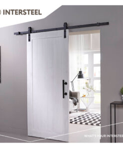 Intersteel Deurgreep T-model Ø25x305 mm met schuifdeurkom 220x60 mm zwart 5 0023.450160 9