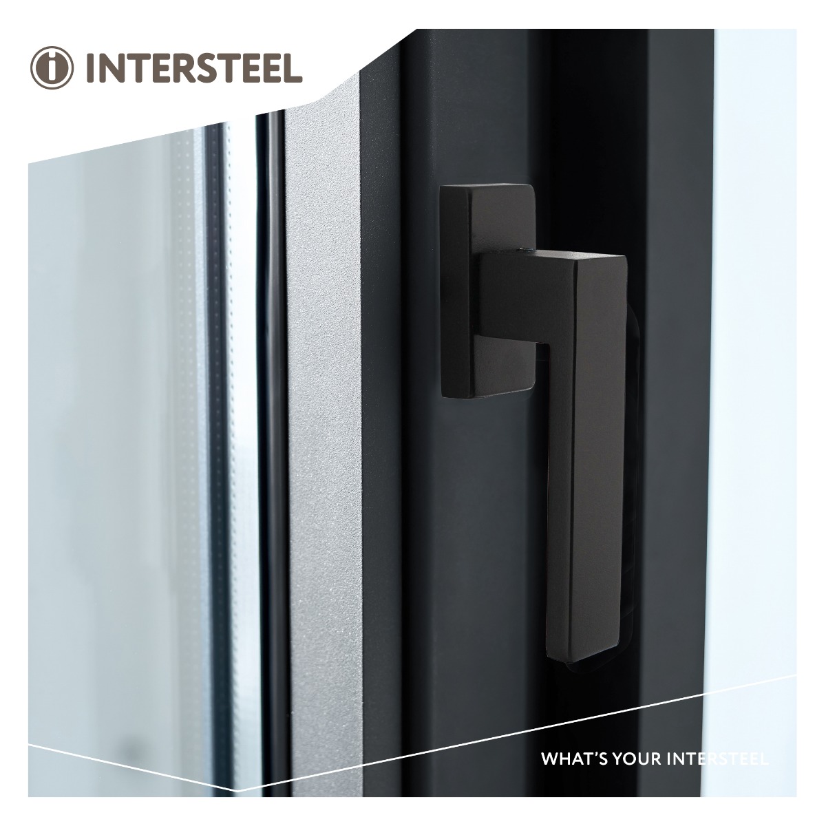Intersteel Raamkruk Amsterdam op rechthoekige rozet zwart 2 0023.615625 9